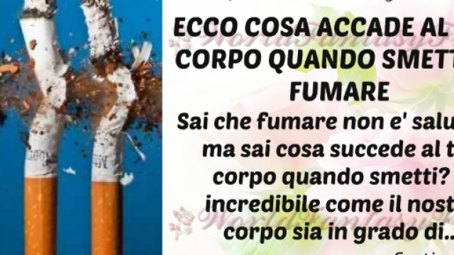 ECCO COSA ACCADE AL TUO CORPO QUANDO SMETTI DI FUMARE ... - pianetadonna.it