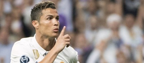 Cristiano Ronaldo Callando despu&eacute;s de marcar el primer Gol