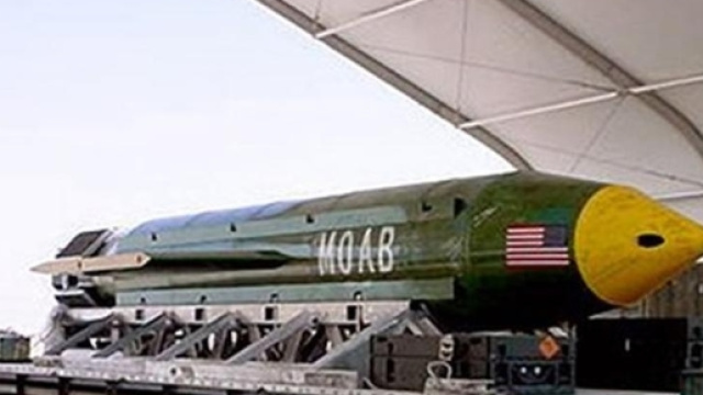 L'ordigno Moab sganciato in Afghanistan (foto wsbradio.com).
