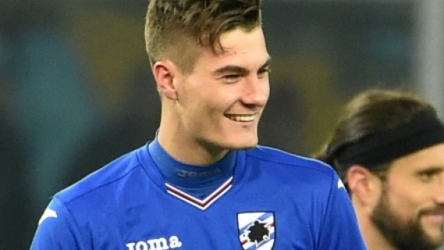 Patrik Schick sorride dopo il gol contro il Torino