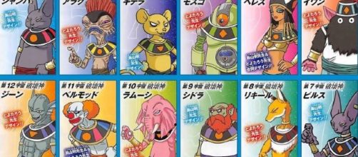 Los nombres oficiales de los 12 dioses de la destrucci&oacute;n.