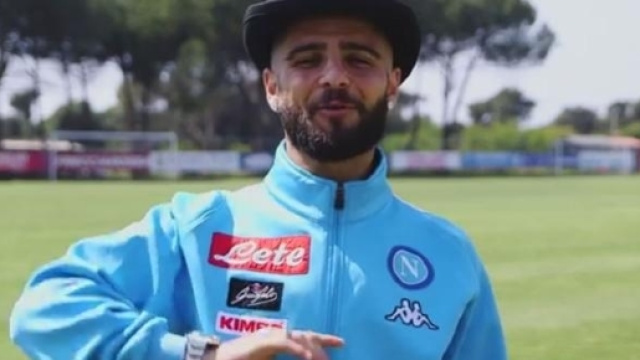 Lorenzo Insigne in un fotogramma del video dedicato a Tot&ograve;