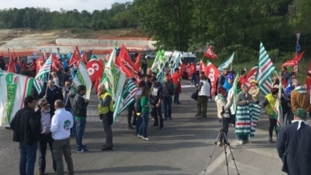 Un&rsquo;immagine della manifestazione all&rsquo;outlet di Serravalle Scrivia
