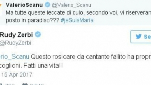 #RudyZerbi si scaglia contro #ValerioScanu, via social-media. #BlastingNews