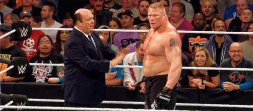 Paul Heyman and Brock Lesnar/ Photo via Miguel Discard, Flickr