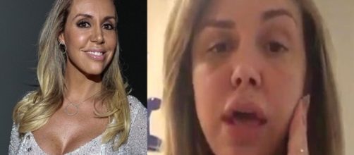 A modelo Renata Banhara perdeu os movimento do rosto