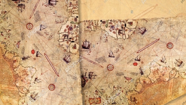 Ottoman Admiral Piri Reis Map &ndash; Stock Photos - Royalty Free Photos ... - photos5.com