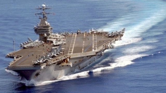 La portaerei 'Carl Vinson' della marina militare degli Stati Uniti d'America