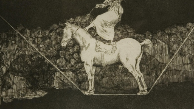 Francisco Goya y Lucientes &ldquo;Una reina del circ", 1819 acquatinta e lavis, 245 x 350 mm