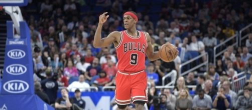 Rajon Rondo injured his thumb - (Image credit: fanragsports.com)