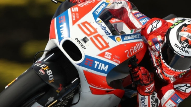 Jorge Lorenzo sulla Ducati Desmosedici GP17