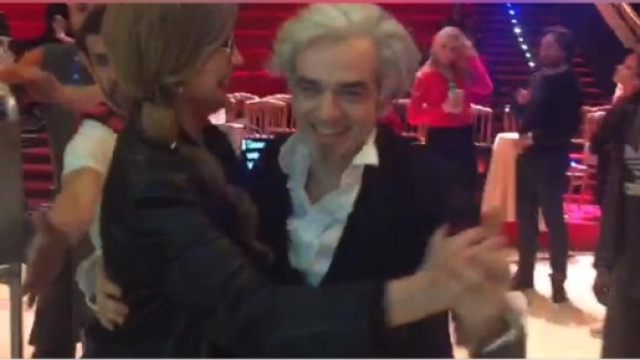 Morgan insieme a Milly Carlucci a Ballando con le Stelle