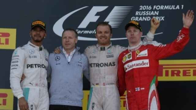 Il podio del Gran Premio di Russia edizione 2016