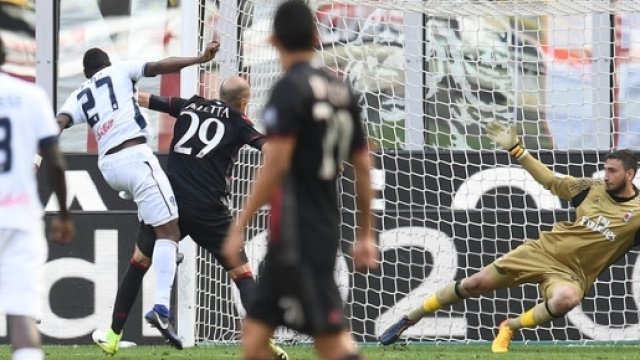 La rete del 2-0 dell'Empoli con Thiam