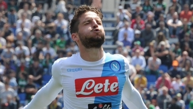 Mertens esulta dopo il gol - FOTO: SSC Napoli