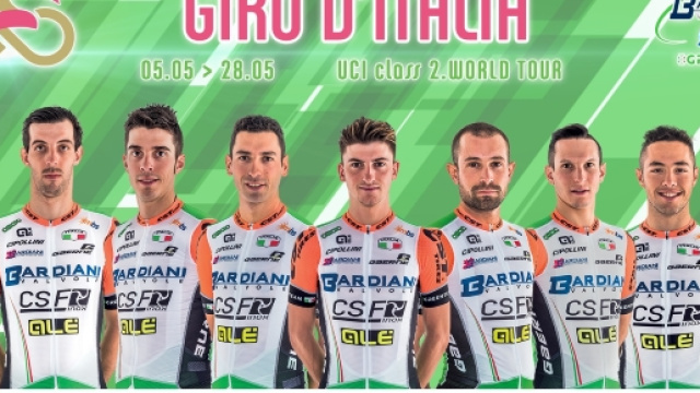 La Bardiani CSF al Giro d'Italia