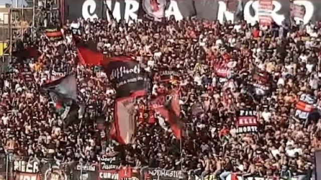 Sostenitori del Foggia in festa