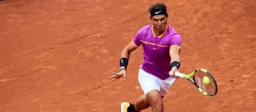 Rafa Nadal on Day 3 of the Barcelona Open. Photo by Barcelona Open BancSabadell &ndash; Trofeo Conde de Godo