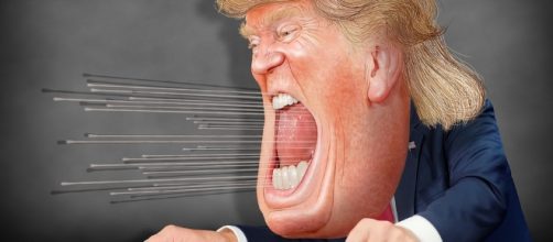 Trump shouts! Photo credit: DonkeyHotey