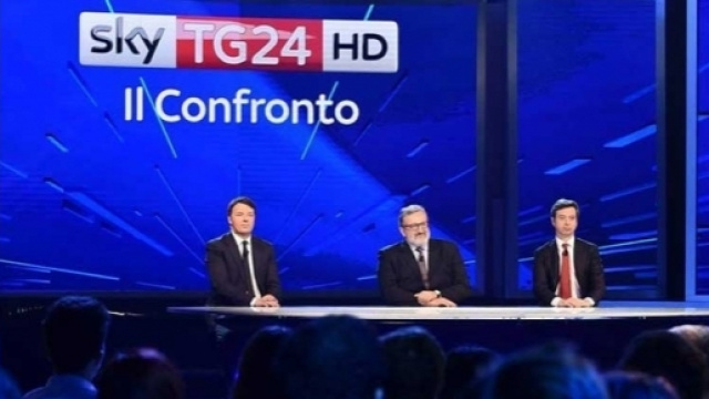 Matteo Renzi, Michele Emiliano e Andrea Orlando