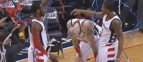 Wall, Gortat and Beal at game's end, Youtube, NBA Conference channel https://www.youtube.com/watch?v=Y6E3LuhxVNU