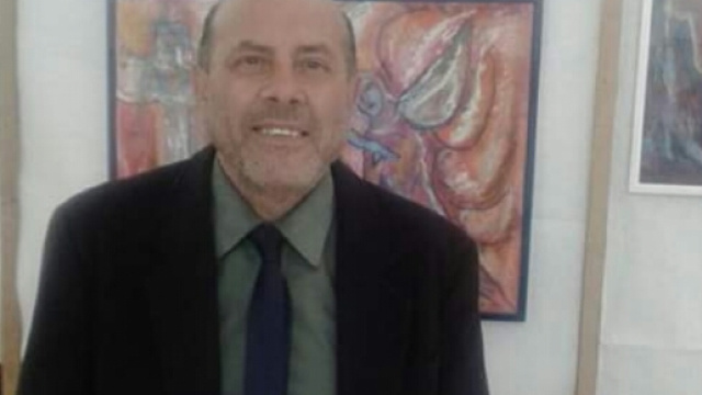 Maurizio Lucchese, durante la mostra "Passio Christi"