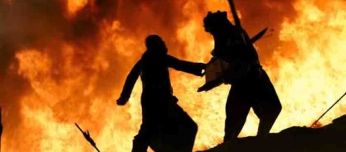 Sathya Raj and Prabhas from Baahubali