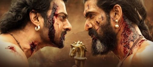 A still of Prabhas and Rana Daggubati from 'Baahubali: The conclusion'