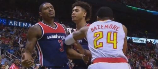 Beal &ndash; Bazemore incident, Youtube NBA Conference channel https://www.youtube.com/watch?v=8bdLMokIc8M