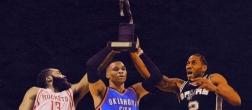 Wesstbrook, Harden, and Leonard are the top candidates for MVP - Photo via V - theringer.com