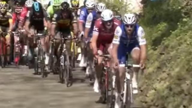 Tom Boonen sul Muro di Grammont