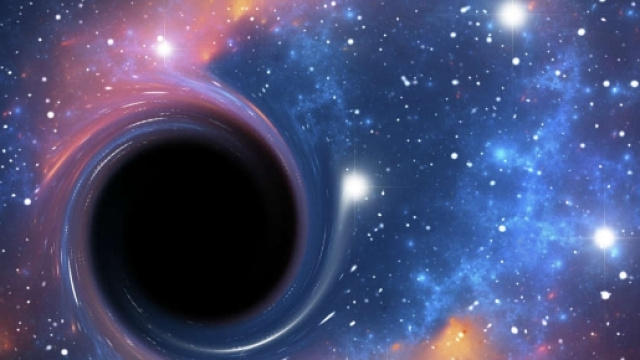 Un buco nero nel suo campo gravitazionale