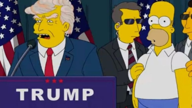 I simpson ed il presidente trump, una lunga storia. velvetgossip.it