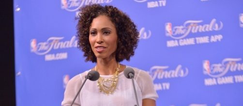 ESPN NBA Countdown host Sage Steele executive Mark Gross on the ... - si.com