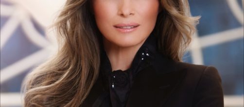 Melania Trump&rsquo;s first official portrait as U.S. first lady./Photo via White House
