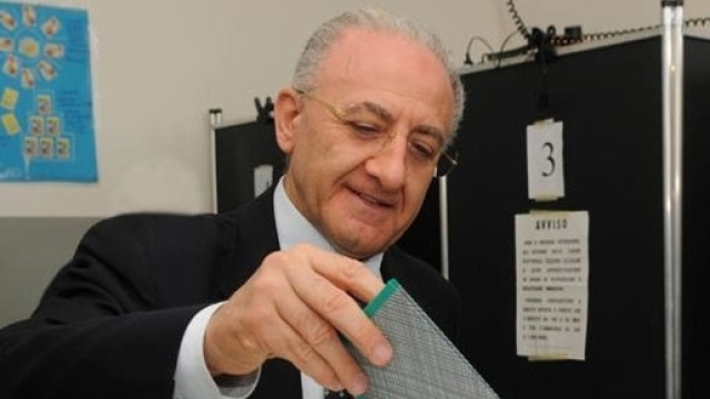 Il presidente della Regione Campania, Vincenzo De Luca