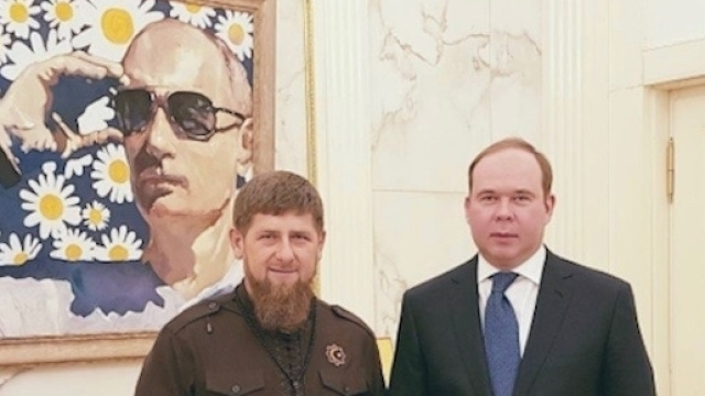 Kadirov et Poutine en peinture (instagram Kadirov)