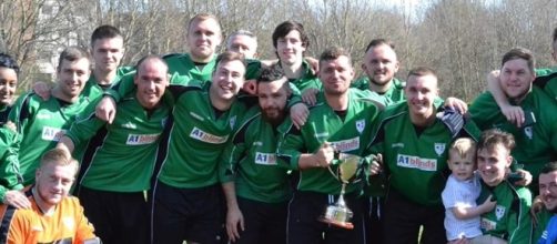 Grainger Park with the Northern Alliance Amatuer Cup. Pic courtesy Northern Alliance.