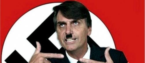 Montagem na internet compara Bolsonaro a Hitler (Foto: Facebook)