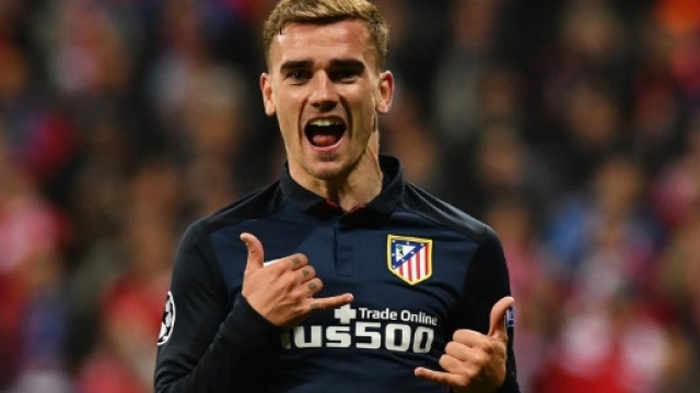 Antoine Griezmann celebre un but