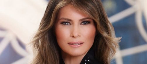 Melania Trump's portrait ...(via - bbc.co.uk)