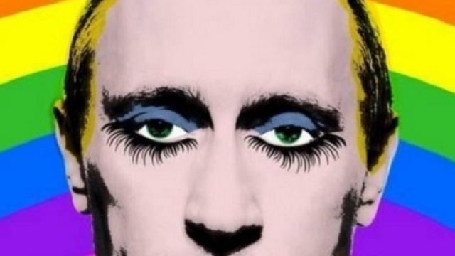 vladimir putin truccato presidente