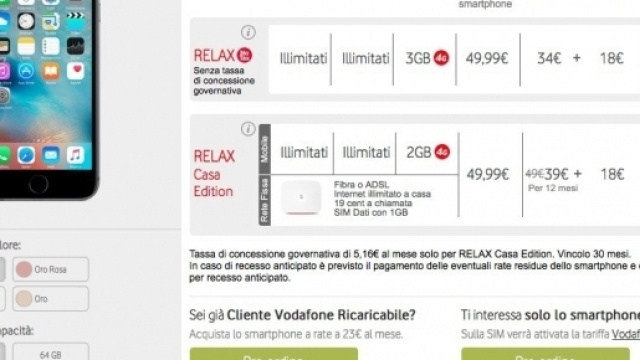 Vodafone Italia, ecco le offerte per avere i nuovi iPhone 6s ed ... - hdblog.it