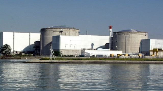La centrale nucl&eacute;aire de Fessenheim le 15 septembre 2012