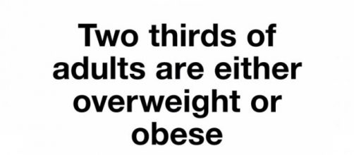 1 out of 6. "Two thirds of adults are either overweight or obese". Image from Instagram (@Lush)