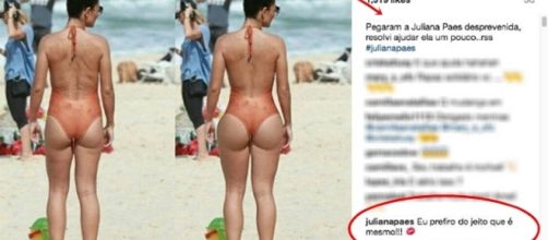 A foto com a montagem vem causando na internet