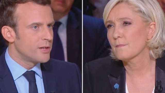 Le Grand D&eacute;bat : Marine Le Pen critique Emmanuel Macron