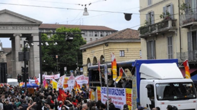 Orgoglio classe precaria, Corteo 1&deg; maggio