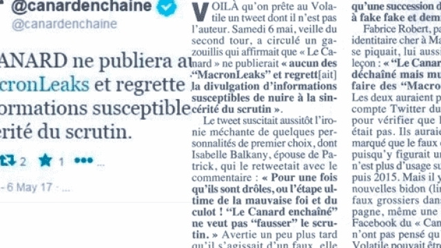 Eh non, d&eacute;bord&eacute;e, la justice ne poursuivra pas tous les soutiens de Fillon ayant r&eacute;percut&eacute; cette nouvelle fausse