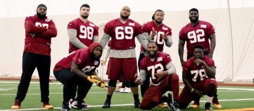 Redskins 2017 defensive line via redskins.com